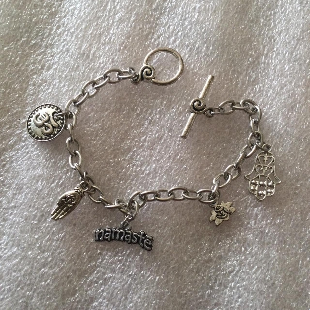 Namaste charm bracelet